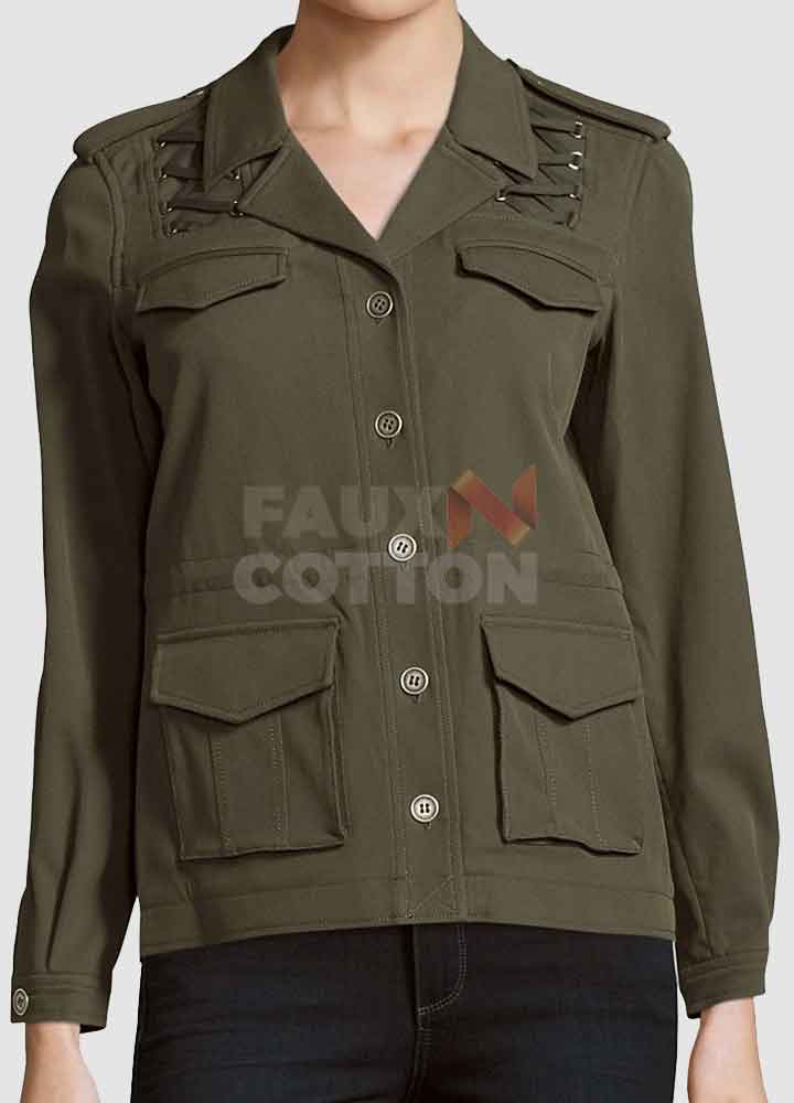 Shadowhunters Alisha Wainwright Green Jacket